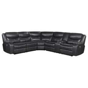 Coaster Fine Furniture 610200RLCP Sycamore - RAF Power Loveseat - Gray
