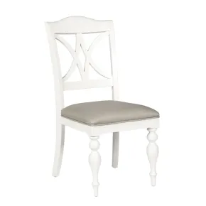 Liberty Furniture 607-C9001S Summer House - Slat Back Side Chair - Oyster White
