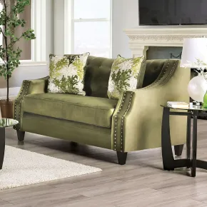 Furniture of America SM2684-LV Kaye - Loveseat - Green