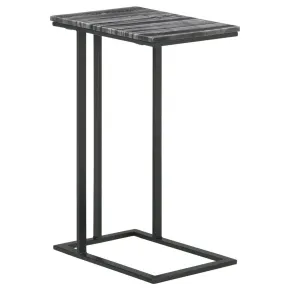 CoasterEssence 936034 Vicente - Marble Top C-Shaped Sofa Side Table - Gray