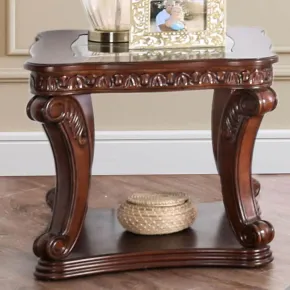 Furniture of America CM4428E Walworth - End Table - Dark Oak