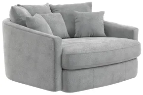 Jackson Furniture Industries 71009-1400/28 Jackson Furniture Industries 71009-1400/28 Matty - Round Accent Cuddle Chaise - Pewter