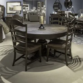 Liberty Furniture 297-DR-5PDS Paradise Valley - 5 Piece Pedestal Table Set - Saddle Brown
