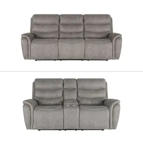 New Classic 20-U092-2NP Kamari - 2 Piece Manual Sofa & Loveseat - Gray