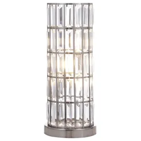 Coaster Fine Furniture 920234 Wanda - Crystal Shade Bedside Table Lamp - Black