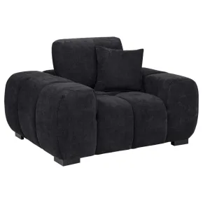 Coaster Fine Furniture 511063 Octavia - Fabric Upholstered Track Arm Accent Chair - Black