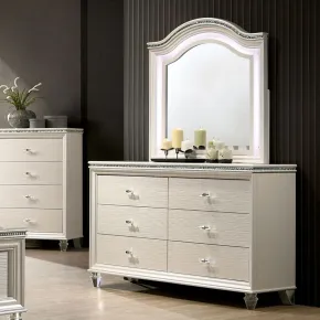 Furniture of America CM7901D Allie - Dresser - Pearl White