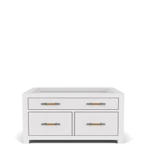 Riverside Furniture 30732 Rosalie - Collectors Cocktail Table - White