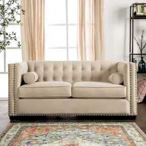 Furniture of America SM9116-LV Elliot - Loveseat - Beige