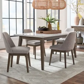 Liberty Furniture 618-CD-5RLS Edison - 5 Piece Rectangular Table Set - Brownstone