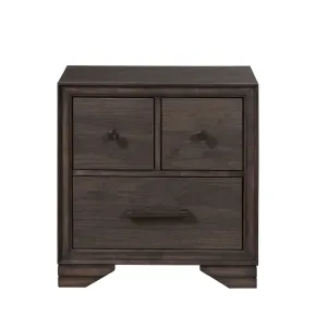 Samuel Lawrence Furniture S462-450 Granite Falls - 3-Drawer Youth Nightstand With Usb - Brown