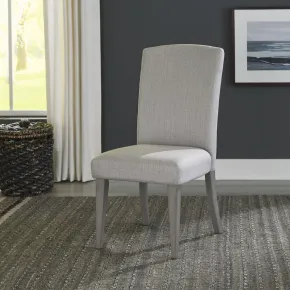 Liberty Furniture 499-C6501S Palmetto Heights - Upholstered Side Chair - Shell White & Driftwood