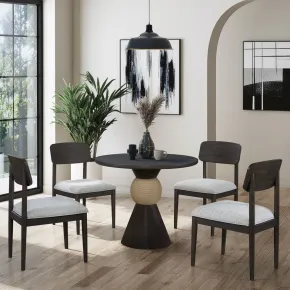 Liberty Furniture 440B-CD-O5ROS Liberty Furniture 440B-CD-O5ROS Briarcrest - Optional 5 Piece Round Table Set - Dark Smoke