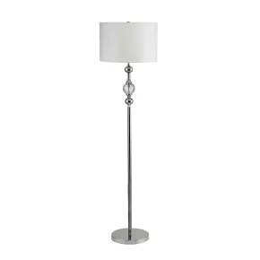 Furniture of America L76187F Emi - Floor Lamp - White / Silver
