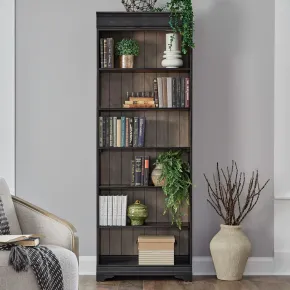 Liberty Furniture 532-HO3084 Liberty Furniture 532-HO3084 Meritage - 84" Bookcase - Aged Charcoal