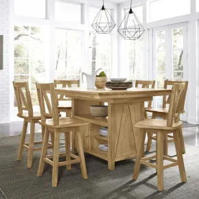 Liberty Furniture 62N-CD-7GTS Liberty Furniture 62N-CD-7GTS Lindsey Farm - 7 Piece Gathering Table Set - Natural