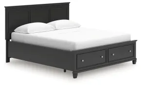 Ashley Furniture B687B20 Ashley Furniture B687B20 Lanolee - California King Panel Storage Bed - Black