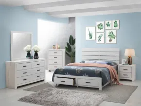 CoasterEveryday 207050Q-S5 Brantford - Queen 5 Piece Bedroom Set - Coastal White