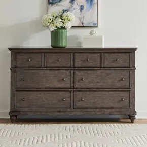 Liberty Furniture 104G-BR31 Liberty Furniture 104G-BR31 Twin Lakes - 6 Drawer Dresser - Gray