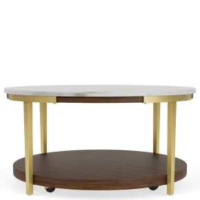 Riverside Furniture 28502 Emery - Round Cocktail Table - Smoked Cherry