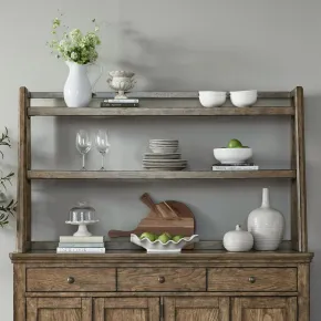 Liberty Furniture 930-SH6638 Carolina Park - Server Hutch - Amber Brown