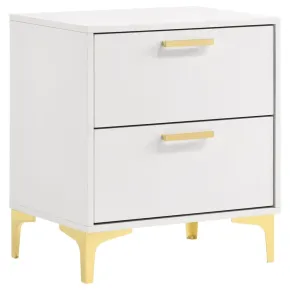 CoasterEveryday 224402 Kendall - 2-Drawer Nightstand - White