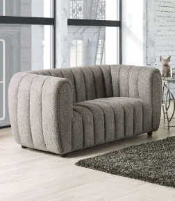 Furniture of America FM61002GY-LV Aversa - Loveseat - Charcoal Gray