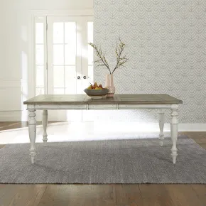 Liberty Furniture 661W-T4074 Whitney - Rectangular Leg Table - Antique Linen / Weathered Gray
