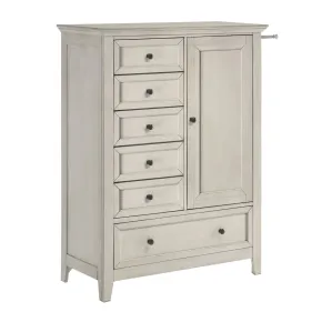 Intercon SM-BR-4305CH-RWH-C San Mateo Youth - Chifferobe - Rustic White