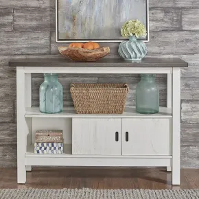 Liberty Furniture 182-SB5236 Brook Bay - Sideboard - Textured White / Carbon Gray