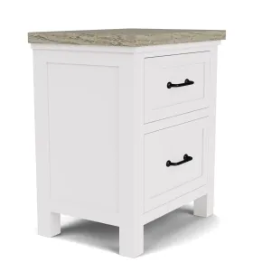 Riverside Furniture 37299 Cora - 2 Drawer Nightstand - White