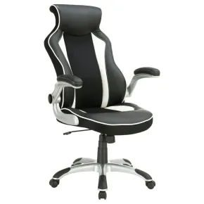 CoasterEssence 800048 Dustin - Upholstered Adjustable Home Office Desk Chair - Black