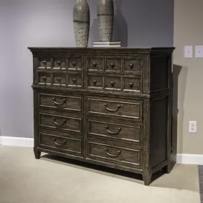 Liberty Furniture 297-BR32 Paradise Valley - 10 Drawer Chesser - Saddle Brown