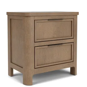 Riverside Furniture 42569 Jaxon - 2-Drawer Nightstand - Casual Mink