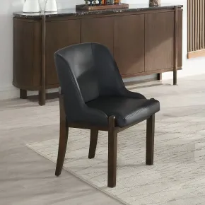 ACME DN07341 ACME DN07341 Estella - Side Chair (Set of 2) - Black & Walnut