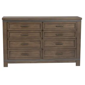 Liberty Furniture 759-BR31 Thornwood Hills - 8 Drawer Dresser - Rock Beaten Brown