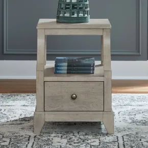 Liberty Furniture 694-OT1021 New Haven - Chairside Table - Sanctuary White