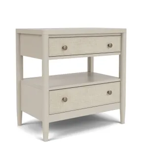 Riverside Furniture 37568 Laguna - 2 Drawer Nightstand - Beige