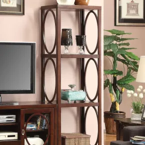 Furniture of America CM5051-PC Melville - Pier Cabinet - Cherry