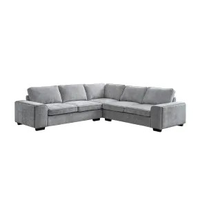 New Classic 27-U9148-3NP Dayne - 3 Piece Sleeper Sectional - Gray