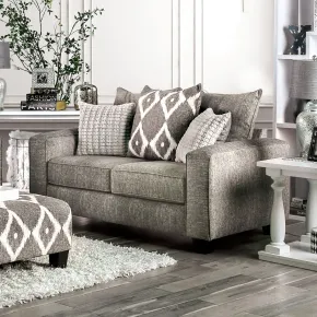 Furniture of America SM5156-LV Basie - Loveseat - Gray