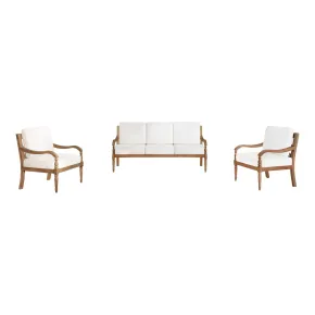 New Classic 60-841-3P Savannah - 3 Piece Set (Sofa & 2 Chairs) - White Linen