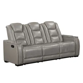 New Classic L3183A-30-LGY New Classic L3183A-30-LGY Breckenridge II - Sofa With Dual Recliner - Light Gray