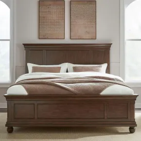 Liberty Furniture 589-BR-CPB Rustic Traditions - California King Panel Bed - Rustic Cherry
