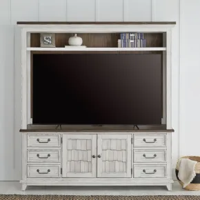 Liberty Furniture 237-ENT-ENC Liberty Furniture 237-ENT-ENC River Place - Entertainment Center - Riverstone White & Tobacco