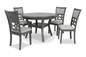 New Classic D1763-50S-GRY Mitchell - 5 Piece Dining Set - Gray