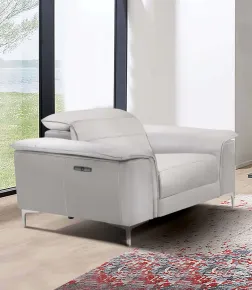 Furniture of America CM9927FG-CH-PM Ascona - Power Recliner - Light Taupe