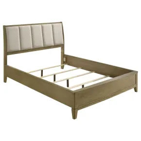 Coaster Fine Furniture 224921KW Granada - Upholstered California King Panel Bed - Natural Pine