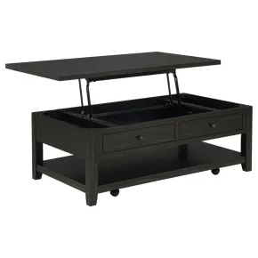 Coaster Fine Furniture 710565 Payne - 48" Mobile Lift Top Coffee Table - Distressed Java