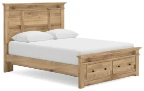 Ashley Furniture PCB1170B4 Ashley Furniture PCB1170B4 Makidern - Queen Panel Storage Bed With Storage Footboard - Tan